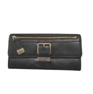 Michael Kors Black Leather Buckle Wallet